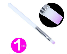 Pincel blanco y rosa para Nail Art, pincel de dibujo en Gel UV para pintar, para manicura, 2 uds., envío gratis 2024 - compra barato