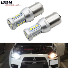 Ijdm canbus luz xenon branca 2-smd 1156 led, sem erros, para mitsubishi lancer ou lâmpadas diurnas de corrida, 2008 a 2014 2024 - compre barato