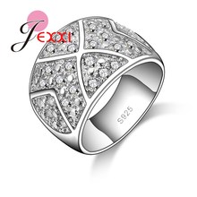 Женское/мужское кольцо из серебра 925 пробы, с фианитом 2024 - купить недорого