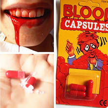 New Funny Blood Pill Trick Toys Whimsy Prop Vomiting Blood Capsule April Fool's Day Joke Toys 2024 - buy cheap