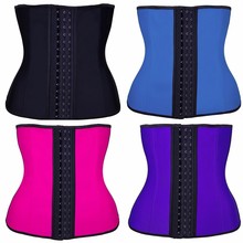 women Rubber Corset Bustier latex waist trainer slimming belt sexy corselet for weigt lose women shapewear corpete shaper 2024 - buy cheap