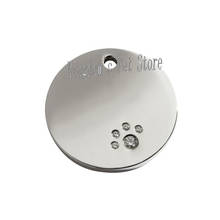 Free Shipping Stainless Steel Pet Dog Tag Customized Dog ID Tag Round Diamond Stainless Steel Pet Tags Dog Tag Pendant 2024 - buy cheap