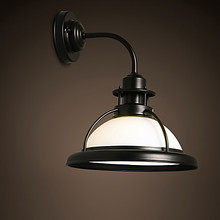 Luminária de parede e27 estilo loft, industrial, vintage, luminária de ferro, vidro, lâmpada antiga, cabeceira, led 2024 - compre barato