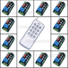 220V 1CH RF Wireless Remote Control Switch Light Lamp LED ON OFF 12Receivers Learning Code Output Adjusted 2024 - buy cheap