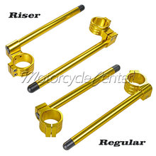 Guidão cnc de 43mm, para suzuki gsxr750 gsxr1100 gsxr 750 1100 rf600 rf900 gsf1200 bondit gold 2024 - compre barato