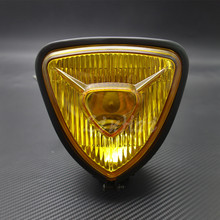 Motorcycle Black Triangle Retro Vintage Old School Headlight Lamp For Harley Honda Suzuki Custom 2024 - buy cheap