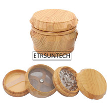60pcs 4 Layers Imitation Wood Herb Grinder With Nail Teeth Spice Grinder Handle Tobacco Grinder 40/55/63mm 2024 - buy cheap