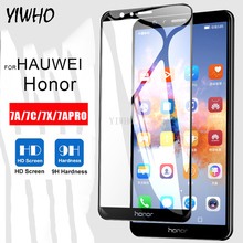 Защитное стекло для Honor 7a, закаленное стекло для защиты экрана Huawei Honer 7 X A C X7 A7 C7 7apro 7cpro 2024 - купить недорого