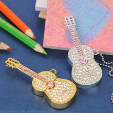 Real Capacity Jewelry Crystal Guitar USB Flash Drive 1TB 2TB Memory Card Pendrive 64GB 8GB 16GB 32GB USB 3.0 Pen Drive Stick Key 2024 - buy cheap