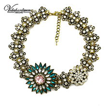 Vodeshanliwen Fashion Necklace Wholesale Shourouk Chain Chunky Choker Statement Necklaces & Pendants Fashion Necklace Women 2024 - buy cheap