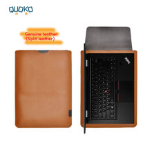 Funda de cuero genuino para portátil Lenovo Thinkpad X1, funda ultrafina de manga superbrillante, 2018 2024 - compra barato