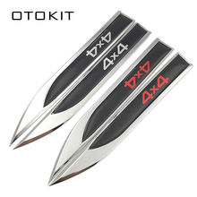 3D Car Styling 1Pair Metal + Resin Side Wing Badge Emblem Fender 4X4 Car Sticker for Frod Bmw VW Polo Jetta Golf Tiguan Passat 2024 - buy cheap