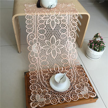 Orange Elegant Embroidery Table Runner Pastoral Fabric Tea tablecloth, Luxury Table mat table Cover for decoration 2024 - buy cheap