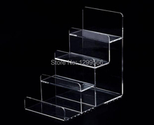 Hot sale new style four-layer high quality clear acrylic wallet display holder cell phone jewelry purse display rack stand 2024 - buy cheap