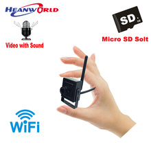 Minicámara IP de seguridad inalámbrica, WiFi, 720P, Audio, App CamHi, videovigilancia, compatible con tarjeta Micro SD, grabación, PC 2024 - compra barato