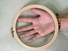 WRMHOM 6.1 Inch Wooden Embroidery Hoop 15.5cm Hand Stitching Hoop Cross Stitch Framing Tool Craft Supply 2024 - buy cheap
