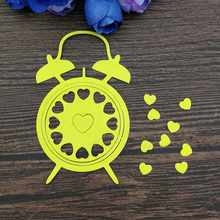 Heart Clock Metal Die cutting Dies For DIY Scrapbooking Photo Album Decorative Embossing Folder Stencil Die Cut 2024 - buy cheap