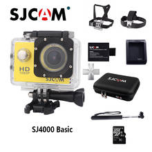 SJCAM Оригинал SJ4000 основные экшн-камера HD Спортивная камера на шлем SJ 4000 Cam 2,0 Экран возможностью погружения на глубину до 30 м Водонепроницаемый Камера 1080 P для подводной съемки на глубине до 2024 - купить недорого
