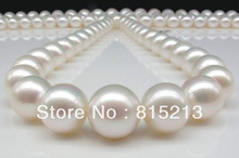 free shipping ddh001272 10-11mm natural Australian south sea white pearl necklace 18inch 2024 - buy cheap