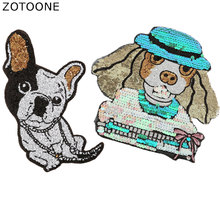 Zotoone grande moda lantejoulas remendos para roupas de ferro nos desenhos animados bordado emblema adesivos tecido diy applique para camiseta 2024 - compre barato