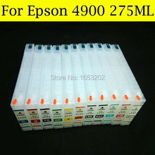 11 Color 275ML Empty Refill Ink Cartridge For EPSON 4900 Printer With Auto Reset Chip 2024 - buy cheap