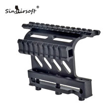 1 Piece Tactical AK Serie Rail Side Mount MNT-973 Scope Mount with 2 20mm Picatinny/Weaver Rail See-thru Free Shipping 2024 - buy cheap