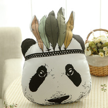 Fashion Baby Stuffed Toys Pillow Kids Room Bed Sofa Decorative Indian Panda animal shaped cushions doll Children's Best Gift 2024 - buy cheap