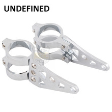 Chrome Motorcycle Headlight Bracket 39mm Front Fork Tube Mount Clamps For Harley Honda Suzuki Sportster XL 883 1200 Universal 2024 - buy cheap