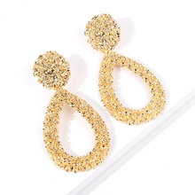 women earring trendy luxury Big red earrings statement vintage geometric earings fashion party jewelry 2024 - buy cheap