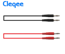 Cleqee-Cable de prueba para RV, Cable de prueba de plomo suave para multímetro, Kits de cables Banana a Banana, 1M, 4mm, P1041, 2018 2024 - compra barato