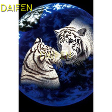 Full Round Diamond mosaic earth 5D DIY Diamond embroidery Cross stitch Full Square Diamond painting tigers 2024 - buy cheap