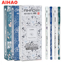2019 AIHAO Brand Chinese Style Smooth Writing Gel Pen Plastic Cap Office Supply  Pen 12pcs/box High Quality Free Shipping 2024 - buy cheap