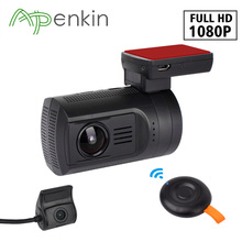 Видеорегистратор Arpenkin с двумя объективами, мини-камера 0906 с датчиком Sony 1080P, два объектива, Full HD, Novatek, GPS-трекер 2024 - купить недорого
