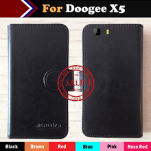 Doogee X5 Case Factory Price 6 Colors Dedicated Customize Leather DOOGEE Galicia X5 Smartphone Cover Bifold Card Wallet+Tracking 2024 - buy cheap