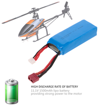 Batería Lipo de 11,1 V y 1500mAh para helicóptero teledirigido, sin escobillas, para WLtoys V950, 6CH 2024 - compra barato