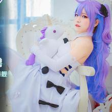 Anime B Azur Lane Illustrious Costume Cosplay Long Dress for Women Cosplay Accessories Option Plush Toy and Wig for Choose 2024 - buy cheap