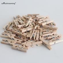 50 Mini Gold Wood Clothes Pegs Scrapbooking Party Photo Prop Merchandising Christmas Festive Vintage Shabby Chic Wedding showers 2024 - buy cheap