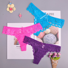 8 de Presente da cor cheia bonita do laço lingerie Sexy Thongs G-corda Roupa Interior das Mulheres Calcinhas Cuecas Das Senhoras T-back 2 pçs/lote 169 2024 - compre barato