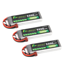 3pcs Limskey Power 7.4V 5200mAh Lipo Battery 30C 2S Battery 2S LiPo 7.4 V 5200 mAh 30C 2S 1P Lithium-Polymer Batterie For RC car 2024 - buy cheap