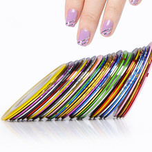 1 Rolo Nova Cuidados de Beleza Decoração de Unhas Etiqueta Do Prego Rolls Striping Linha Tape DIY Nail Art Tips Cor Misturada 2024 - compre barato
