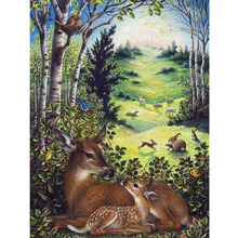 5D Diy Diamond Painting Deer,animals,tree,Full,Diamond Embroidery,Handmade,picture,image,Stitch Cross,Diamond Mosaic,Needlework 2024 - buy cheap