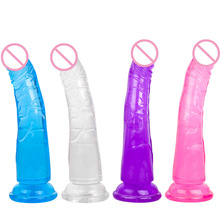 CPWD Crystal Jelly vibrador realista juguetes sexuales para mujer suave pene masculino artificial ventosa Strapon Polla sin vibrador pene enorme 2024 - compra barato