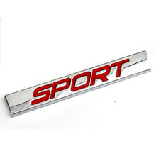 BBQ@FUKA Auto Car-Styling Metal Red Sport Trunk Rear Fender Emblem Badge Sticker Fit For VW Jetta Golf Polo ect 2024 - buy cheap