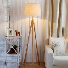 Fabric Cover LED floor lamp Modern lamps Wooden Materials standing lamps Atmosphere for living room bedroom kids room decoration 2024 - buy cheap