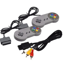3 шт./лот, 16-битный контроллер, AV-кабель для системы управления консолью Nintendo SNES 2024 - купить недорого
