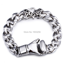 For Friends Gifts Biker 316L Stainless Steel Men's hand  design Chain Link Bracelet jewelry  13mm 8.5'' 2024 - buy cheap