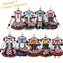 Aqours-vestido Lunar DE ENERO DE Love live Sunshine, disfraz de mujer para baile de Halloween, disfraz de Rubí, hecho a medida 2024 - compra barato