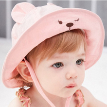 Gorra de Sol para bebé y niña, gorro de playa de algodón liso, sombrero de verano con lazo y flores 2024 - compra barato