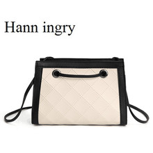 Hann ingame bolsa de mão feminina pu de alta qualidade entrelaçado simples lazer marca famosa luxuosa textura de malha desenho h229d 2024 - compre barato