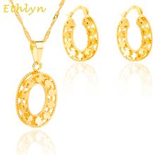 Ethlyn Affordable set jewelry Ethiopian/ Nigeria women Wedding jewelry Gold Color Classic African women jewelry S015 2024 - buy cheap
